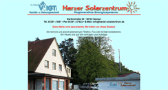 Desktop Screenshot of harzer-solarzentrum.de
