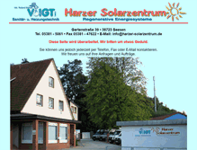 Tablet Screenshot of harzer-solarzentrum.de